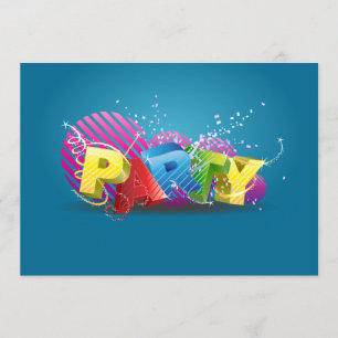Fun Funky Party Invitation