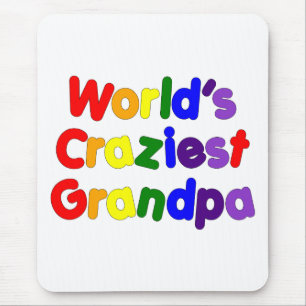 Fun Funny Grandfathers : World's Craziest Grandpa Mouse Mat