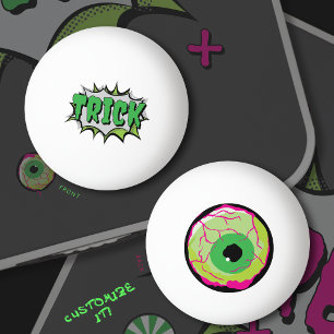 Fun Funny Halloween 'Trick’ with 'Zombie Eyeball' Ping Pong Ball
