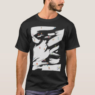 Fun Funny Ski Snowboard Mountain Winter Vacation T-Shirt