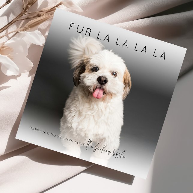 Fun Fur La La La | Photo Christmas Holiday Card (Creator Uploaded)