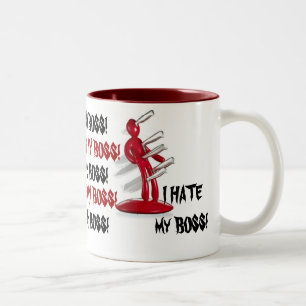 Fun Gag I HATE MY BOSS Coffee Mug
