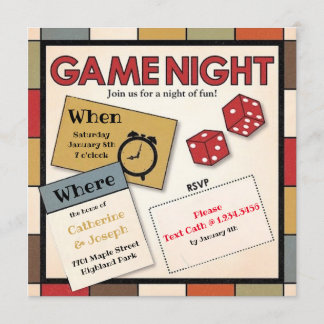 Fun Game Night Invitation
