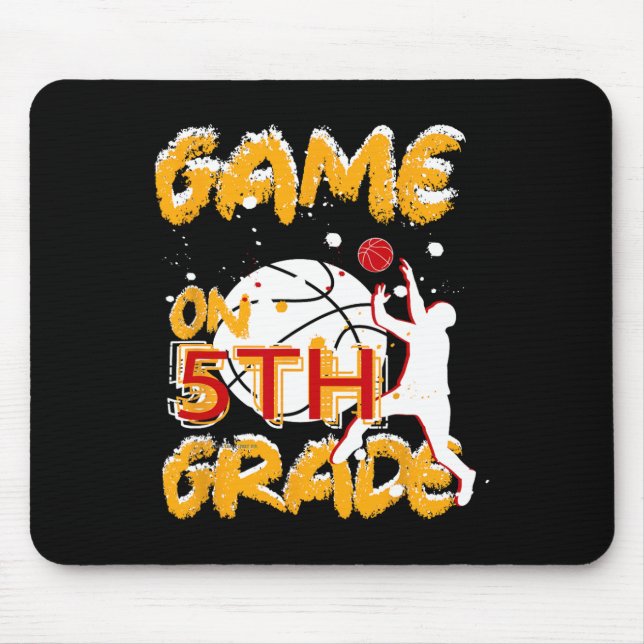 Fun Games On Fifth Grade Basketball First Day Of S Mouse Mat (Front)