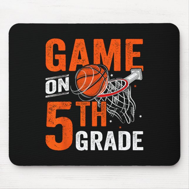 Fun Games On Fifth Grade Basketball First Day Of S Mouse Mat (Front)