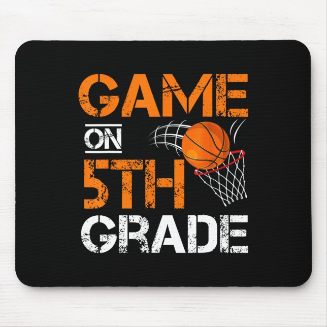 Fun Games On Fifth Grade Basketball First Day Of S Mouse Mat (Front)