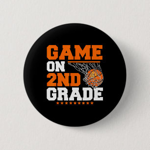 Fun Games On Second Grade Bysketbyll First Day Of 6 Cm Round Badge