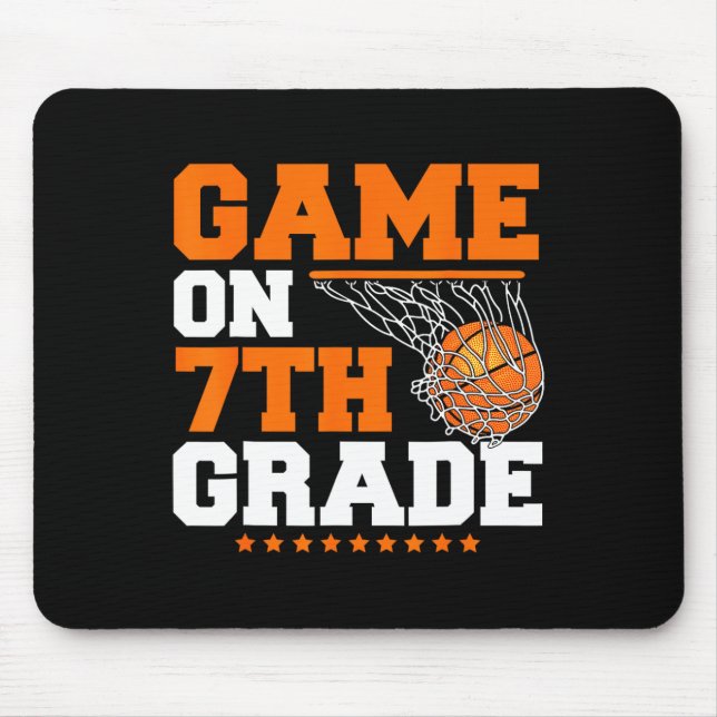 Fun Games On Seventh Grade Basketball First Day Of Mouse Mat (Front)