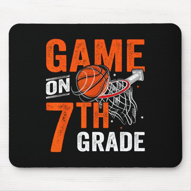 Fun Games On Seventh Grade Basketball First Day Of Mouse Mat (Front)