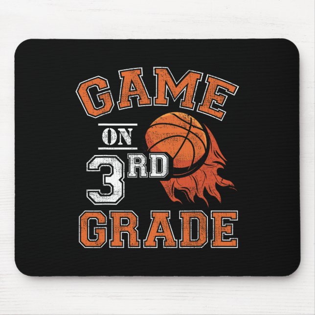 Fun Games On Third Grade Basketball First Day Of S Mouse Mat (Front)