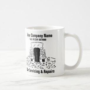Fun Garage Car Servicing & Repairs Coffee Mug