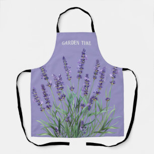 Fun Gardening Quote Beautiful Lavender Garden  Apron