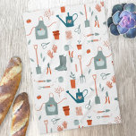 Fun Gardening Tea Towel<br><div class="desc">A fun pattern featuring gardening tools for those gardeners with green fingers and thumbs. Original art by Nic Squirrell.</div>