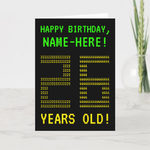 Fun, Geeky, Nerdy "26 YEARS OLD!" Birthday Card