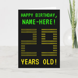 Fun, Geeky, Nerdy "29 YEARS OLD!" Birthday Card