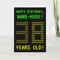 Fun, Geeky, Nerdy "38 YEARS OLD!" Birthday Card