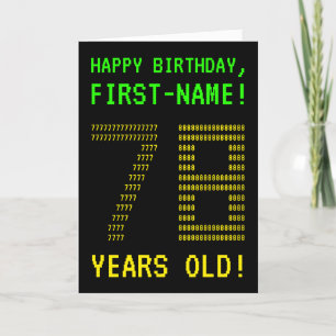 Fun, Geeky, Nerdy "78 YEARS OLD!" Birthday Card