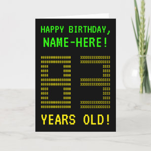 Fun, Geeky, Nerdy "83 YEARS OLD!" Birthday Card
