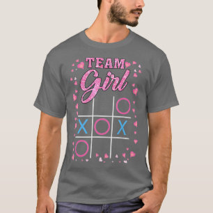 Fun Gender Reveal Baby Shower Party Team Girl Men T-Shirt