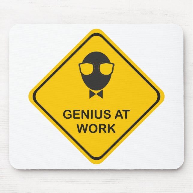 Fun Genius at Work Mouse Mat (Front)