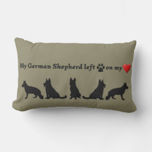 Fun German Shepherd Dog Pet Quote Outdoor Cushion