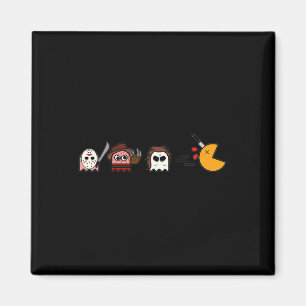 Fun Ghosts Parody Halloween Gamer 80's Horror Movi Magnet