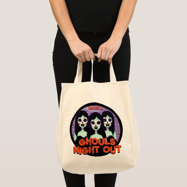 Fun Ghouls Night Out Tote Bag (Front (Product))
