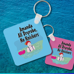 Fun gift for swimming friend outdoor swimmers key ring
