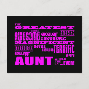 Fun Gifts for Aunts : Greatest Aunt Postcard
