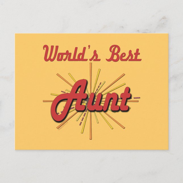 Fun Gifts For Aunts Postcard (Front)