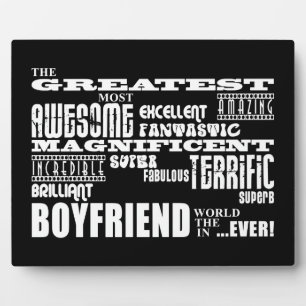 Fun Gifts for Boyfriends : Greatest Boyfriend Plaque