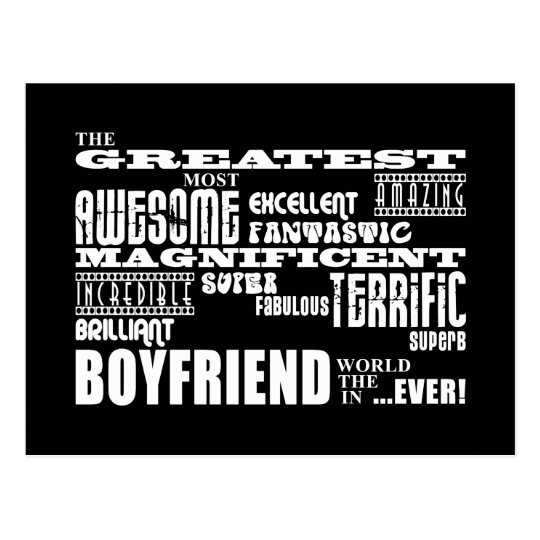Fun Gifts for Boyfriends : Greatest Boyfriend Postcard