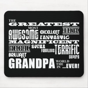 Fun Gifts for Grandfathers : Greatest Grandpa Mouse Mat