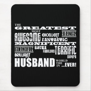 Fun Gifts for Husbands : Greatest Husband Mouse Mat