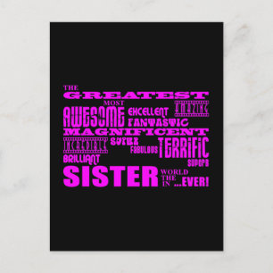 Fun Gifts for Sisters : Greatest Sister Postcard