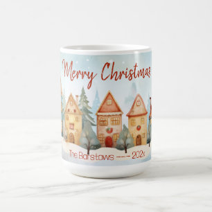 Fun Gingerbread Houses Christmas Mug