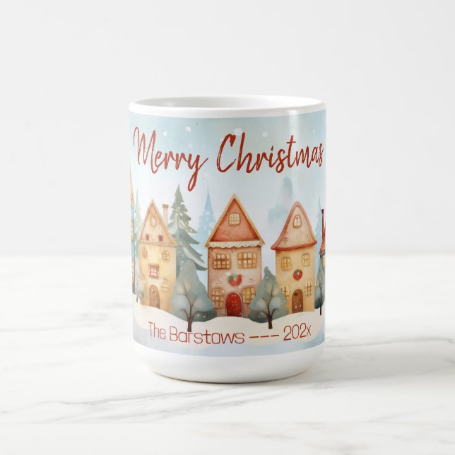 Fun Gingerbread Houses Christmas Mug (Center)
