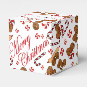 Fun Gingerbread Men Favour Box