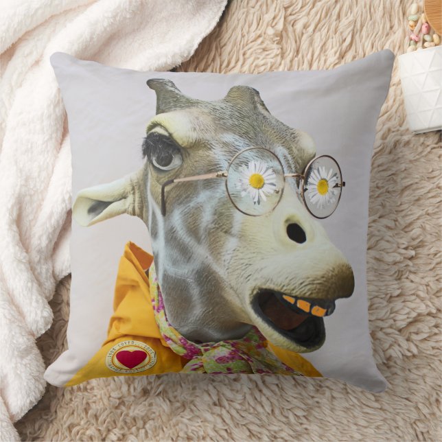 Fun Giraffe Pillow! Cushion (Blanket)