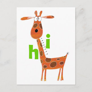 Fun Giraffe Postcard