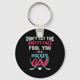 Fun Girl Ice Hockey Ice Hockey Lover Coach Key Ring
