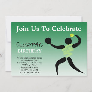 Fun Girls Softball Custom Birthday Party Invitatio Invitation