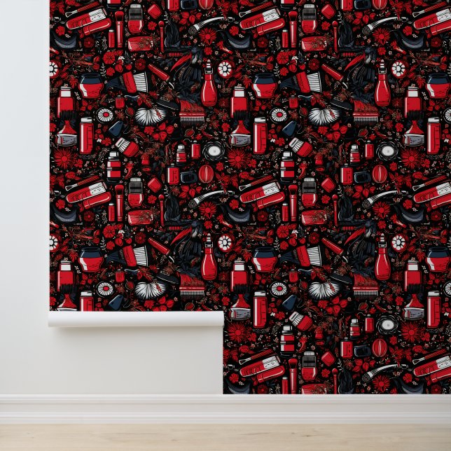 Fun girly makeup tiled pattern  wallpaper (Application)