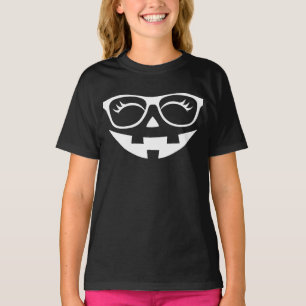 Fun Glasses Pumpkin Jack O Lantern Face Halloween T-Shirt