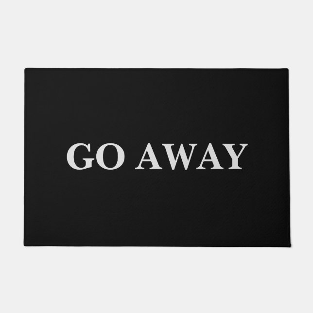 Fun "Go Away" Doormat (Front)