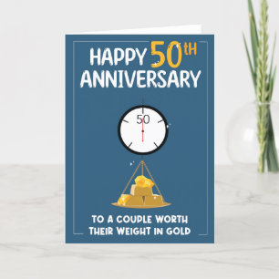 Fun Golden Anniversary 50 Years Card