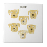 Fun Golden Labrador Retriever Dog Custom Name