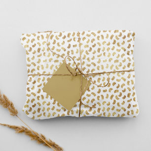 Fun Golden Paint Strokes Tissue Paper