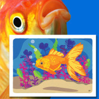 Fun Goldfish Aquarium Blank