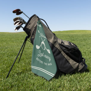Fun Golf Bachelor Party Last Swing Before the Ring Towel